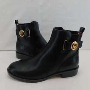 Tommy Hilfiger Women's Black Rezin Chelsea Ankle Boots Size 8 Womens New